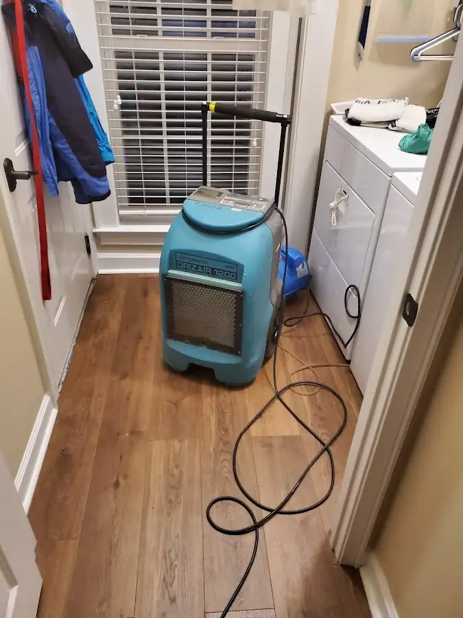 Commercial dehumidifier deployed for Flood Damage Cleanup in Monaca
